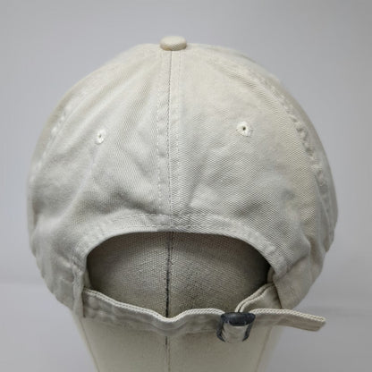 Reebok Baseball Cap Beige One Size Golf Embroidered Cotton Slideback Strap Hat