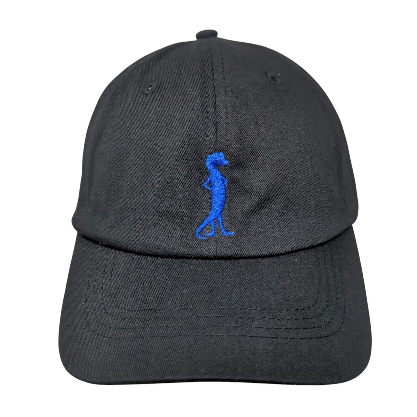 Geico Strapback Hat Black One Size Adjustable Embroidered Vented Holes Cotton