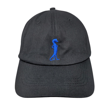 Geico Strapback Hat Black One Size Adjustable Embroidered Vented Holes Cotton