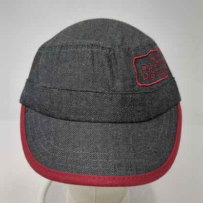 S.D. Strong Distilling Slideback Cadet Army Hat Black One Size Herringbone