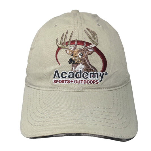 Academy Sports&Outdoors Strapback Hat Tan One Size Adjustable Embroidered Cotton