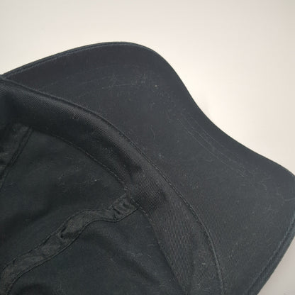 Unbranded Strapback Hat Black One Size Adjustable Outdoor Solid Blank