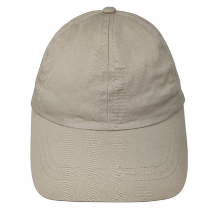 Unbranded Strapback Baseball Cap Brown One Size Adjustable 6 Panel Blank