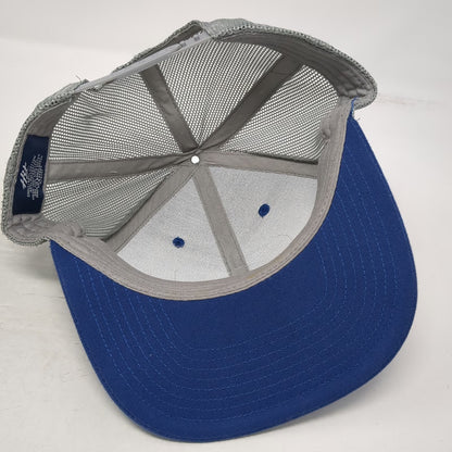Hit Blue Trucker Hat One Size Snapback Masco Support Services Mesh Patch Logo