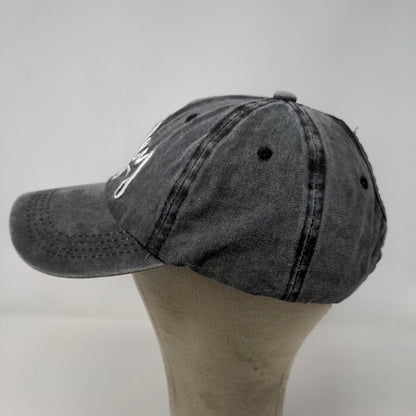 Unbranded Women's Slideback Hat Gray Embroidered Wifey Logo Ponytail Hole Cotton