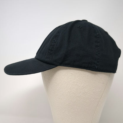 Adidas Baseball Cap Black One Size Tonal Logo Adjustable Slideback Sport Hat