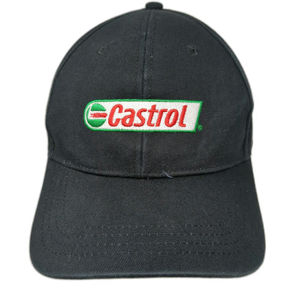 Castrol Logo Black Baseball Cap One Size Embroidered Strapback Cotton Hat