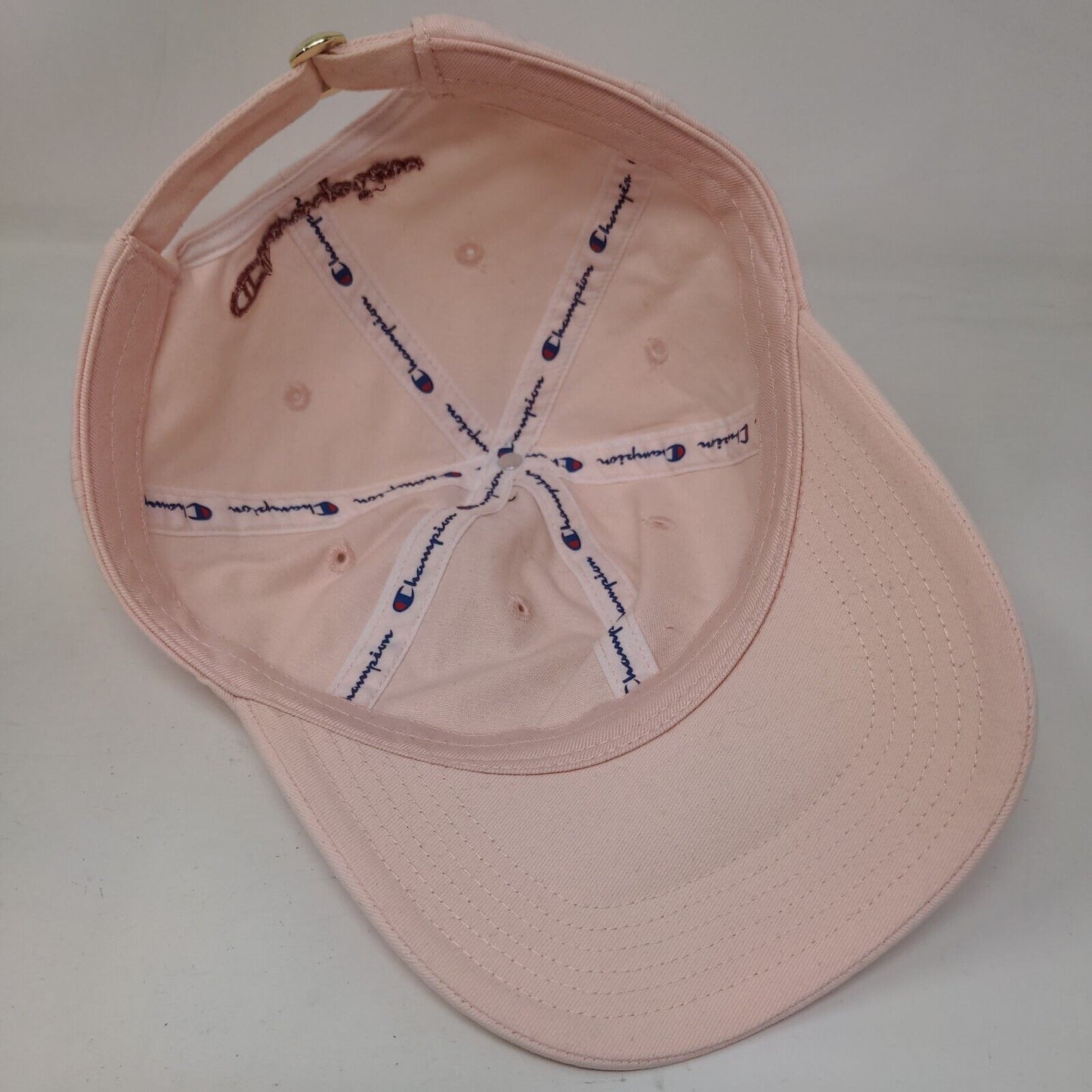 Champion C Logo Slideback Hat Pink One Size Embroidered Adjustable
