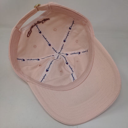 Champion C Logo Slideback Hat Pink One Size Embroidered Adjustable