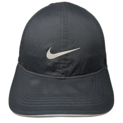 Nike Baseball Cap Black One Size Dri-FIT Featherlight Reflective Swoosh hat