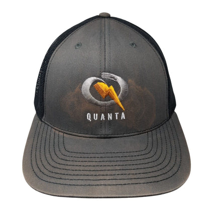 Quanta Snapback Trucker Hat Gray One Size Mesh Back Richardson 6 Panel