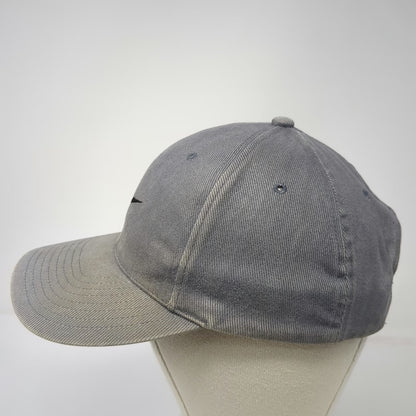 Nike Snapback Gray Black Vintage Hat Green Underbrim Embroidered Swoosh Logo