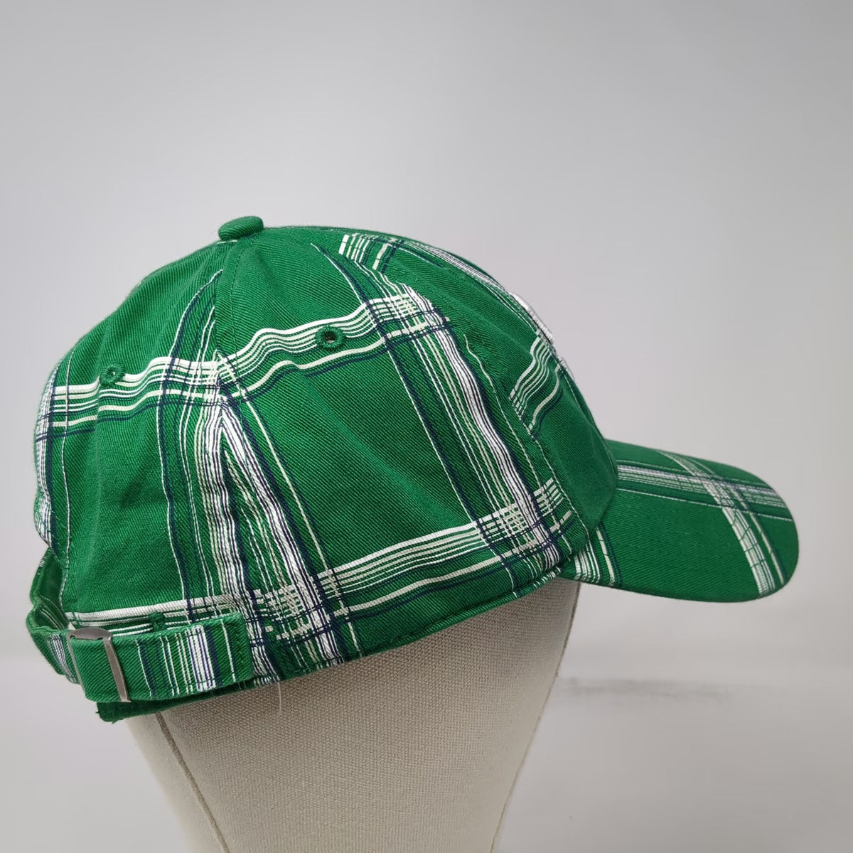 San Francisco Giants MLB '47 Brand Baseball Cap Green OS Plaid Slideback Hat
