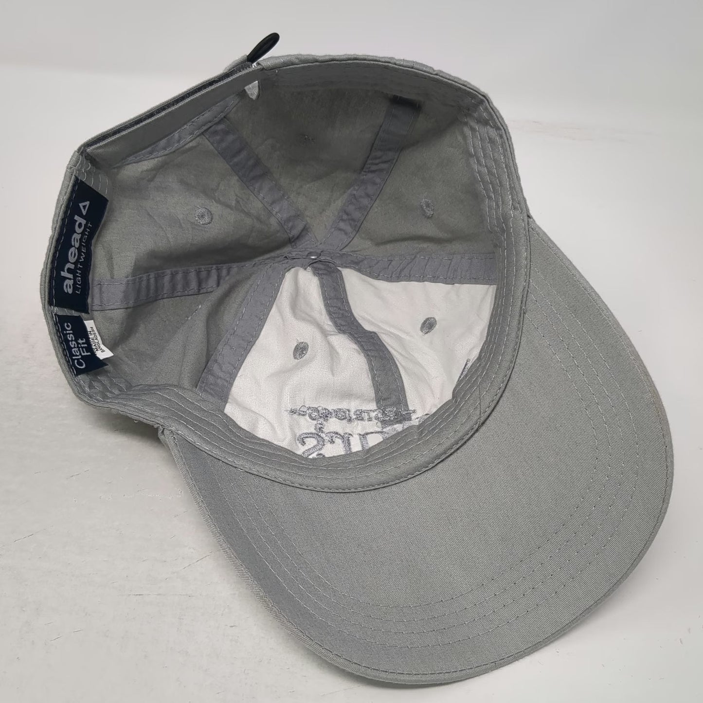 ahead Baseball Cap Gray One Size Dewar's ESTD 1846 Logo Embroidery Cotton Hat
