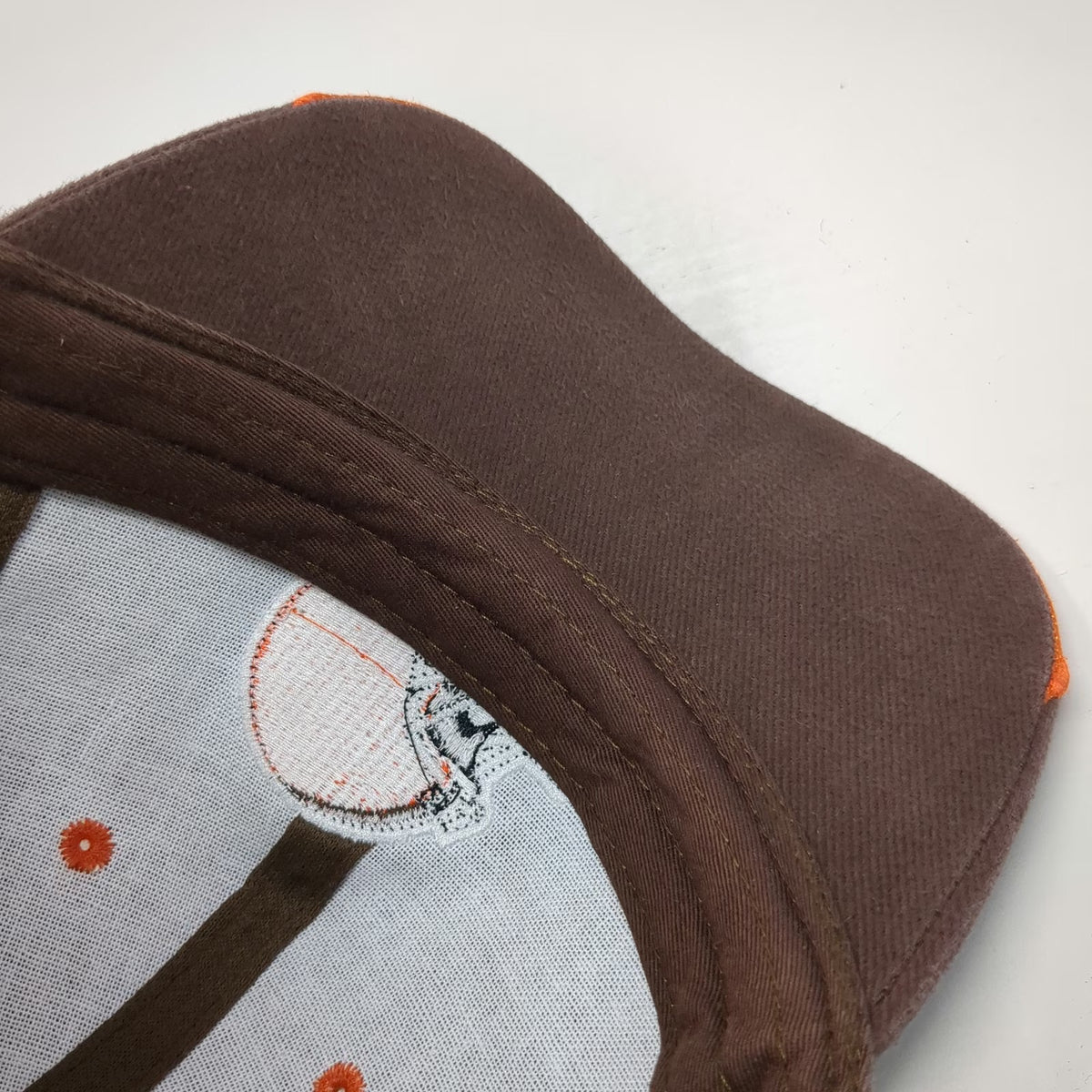 Cleveland Browns NFL Brown Orange One Size Cap Strapback Helmet Logo Embroidery