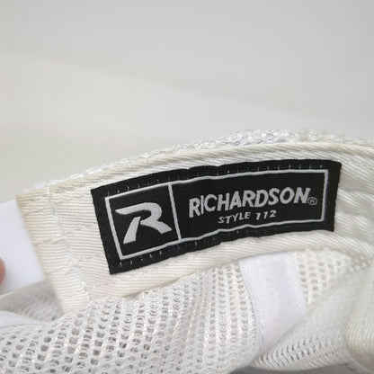 Richardson Trucker Hat Black White One Size Sawtooth Mtns Stanley Idaho Patch