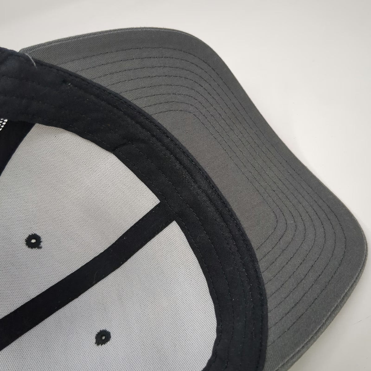 Yupoong Deviant Ink Trucker Hat Gray One Size Snapback Mesh Back Mountain Patch