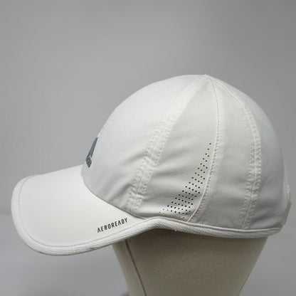 Adidas Baseball Cap White OSFM AeroReady Perforated Performance Strapback Hat