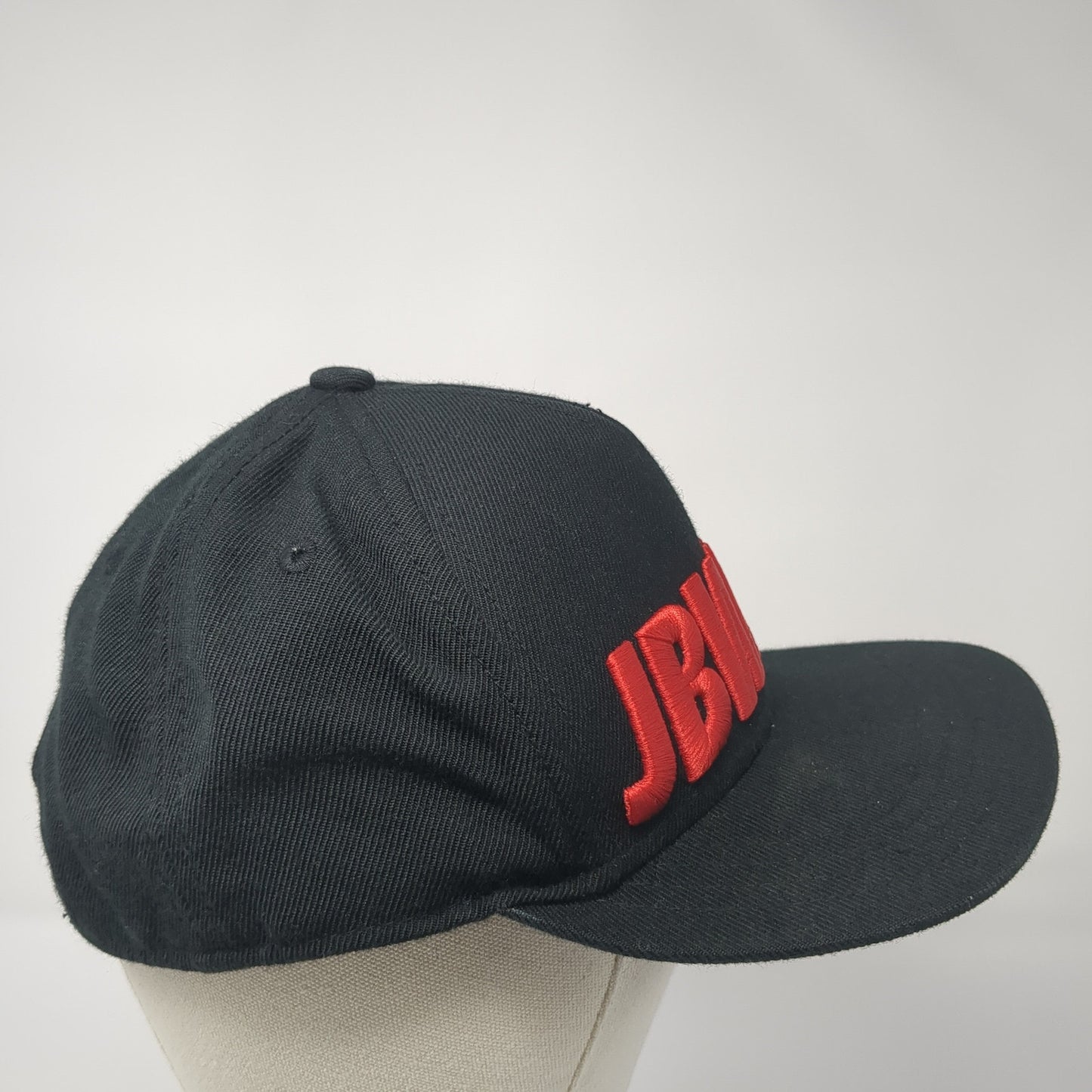 JBWKZ Snapback Hat Black One Size Adjustable Embroidered Flat Fitty