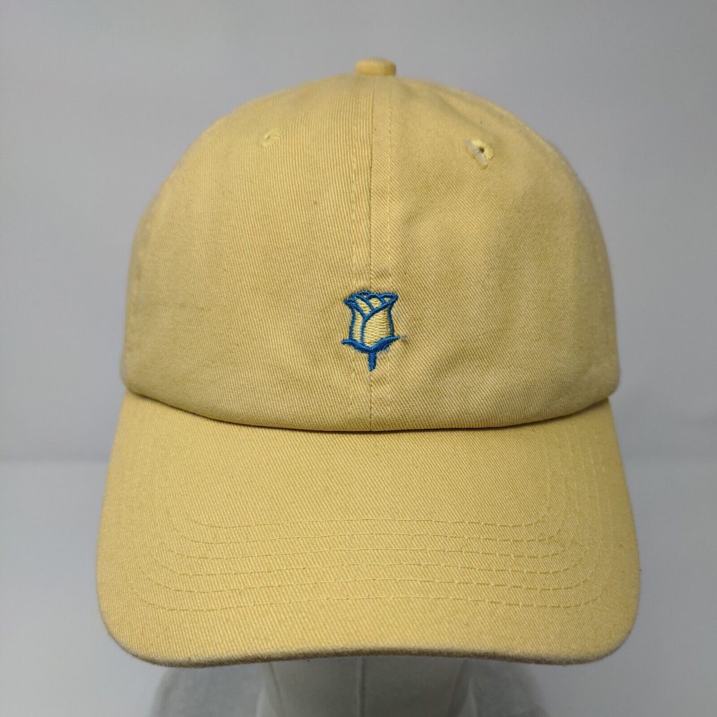 Rose Babe Slideback Hat Yellow OSFA Adjustable Embroidered Swish