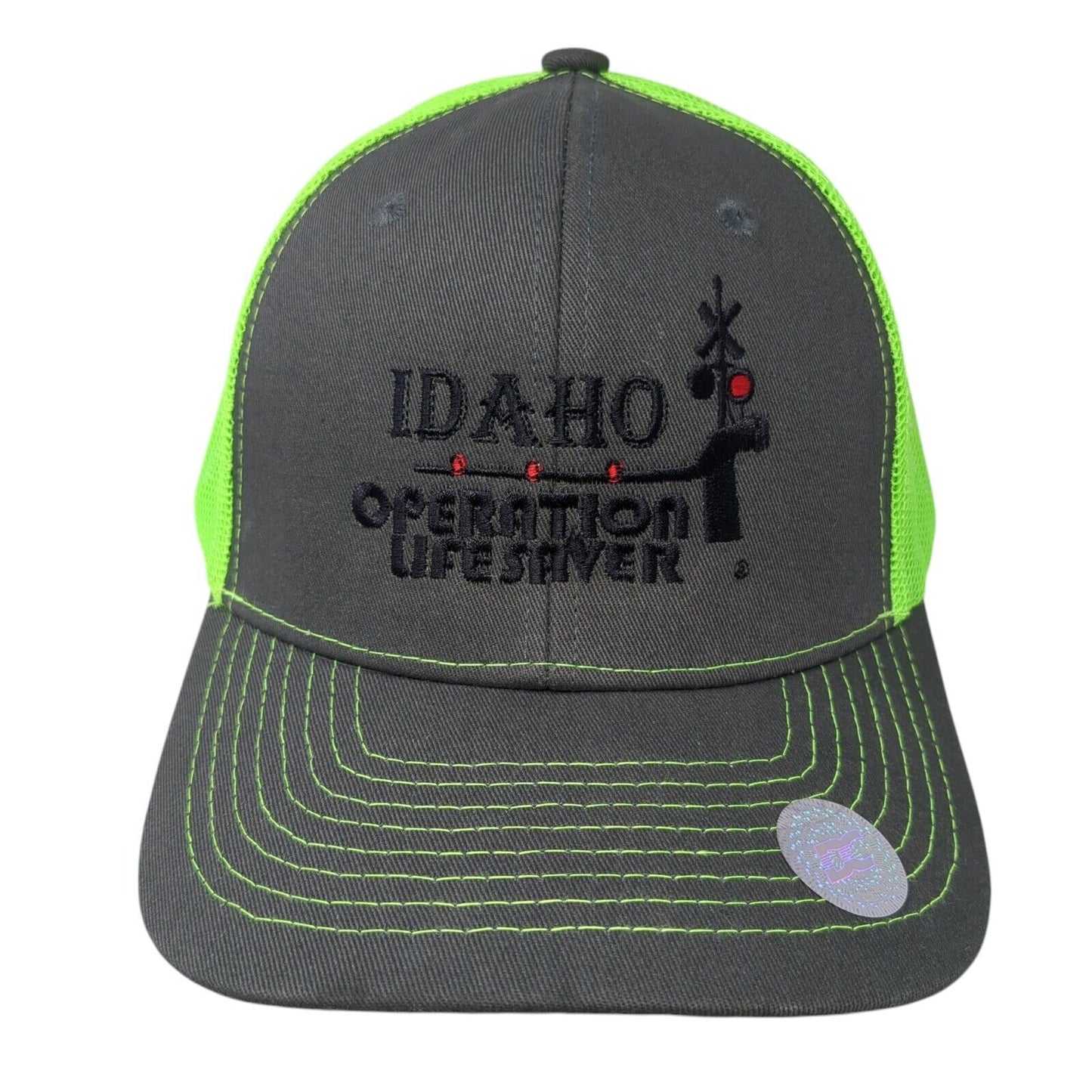 Idaho Operation Life Saver Snapback Trucker Hat Multi OS Adjustable Mesh Back