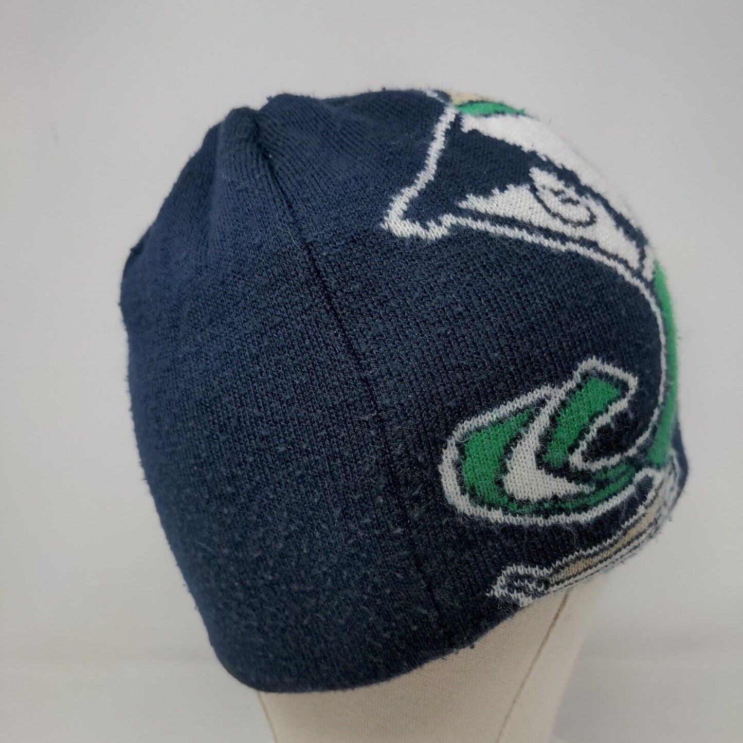 Adidas Men's Knit Beanie Hat Cap Blue Notre Dame Fighting Irish Embroidered Logo