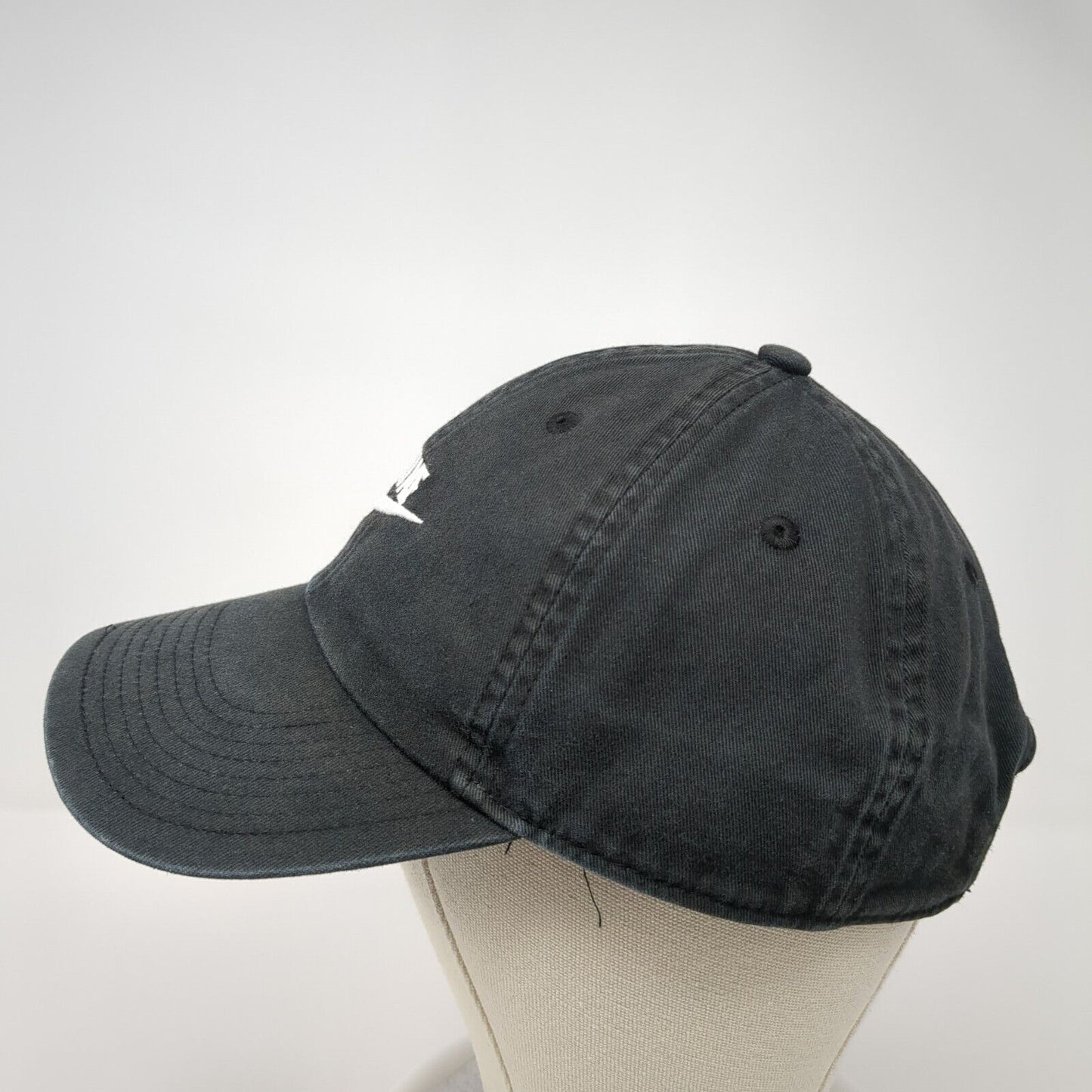 Nike Slideback Baseball Cap Black OS Adjustable Embroidered Heritage86 Cotton