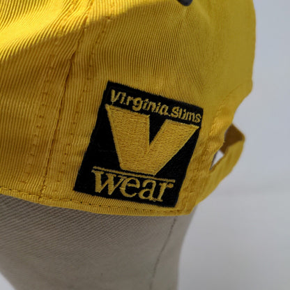 Virginia Slim Men's Slideback Hat Yellow OSFA Embroidered Logo Polyester Blend