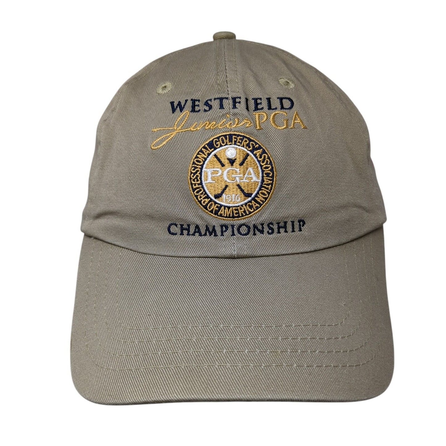 Westfield Junior PGA Championship Slideback Hat Tan One Size American Dry Goods