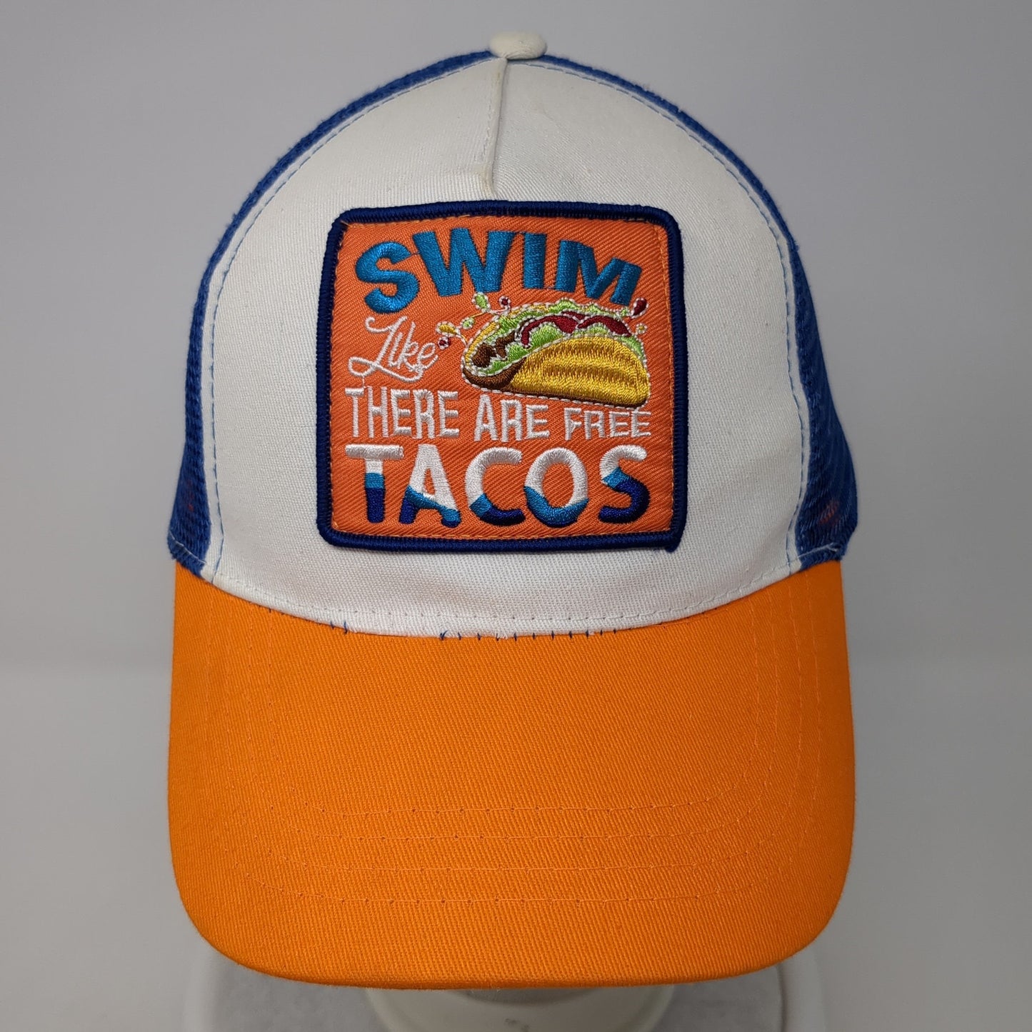 Swim Like There Are Free Tacos Trucker Hat Multicolor OS Mesh Back Banana Boat