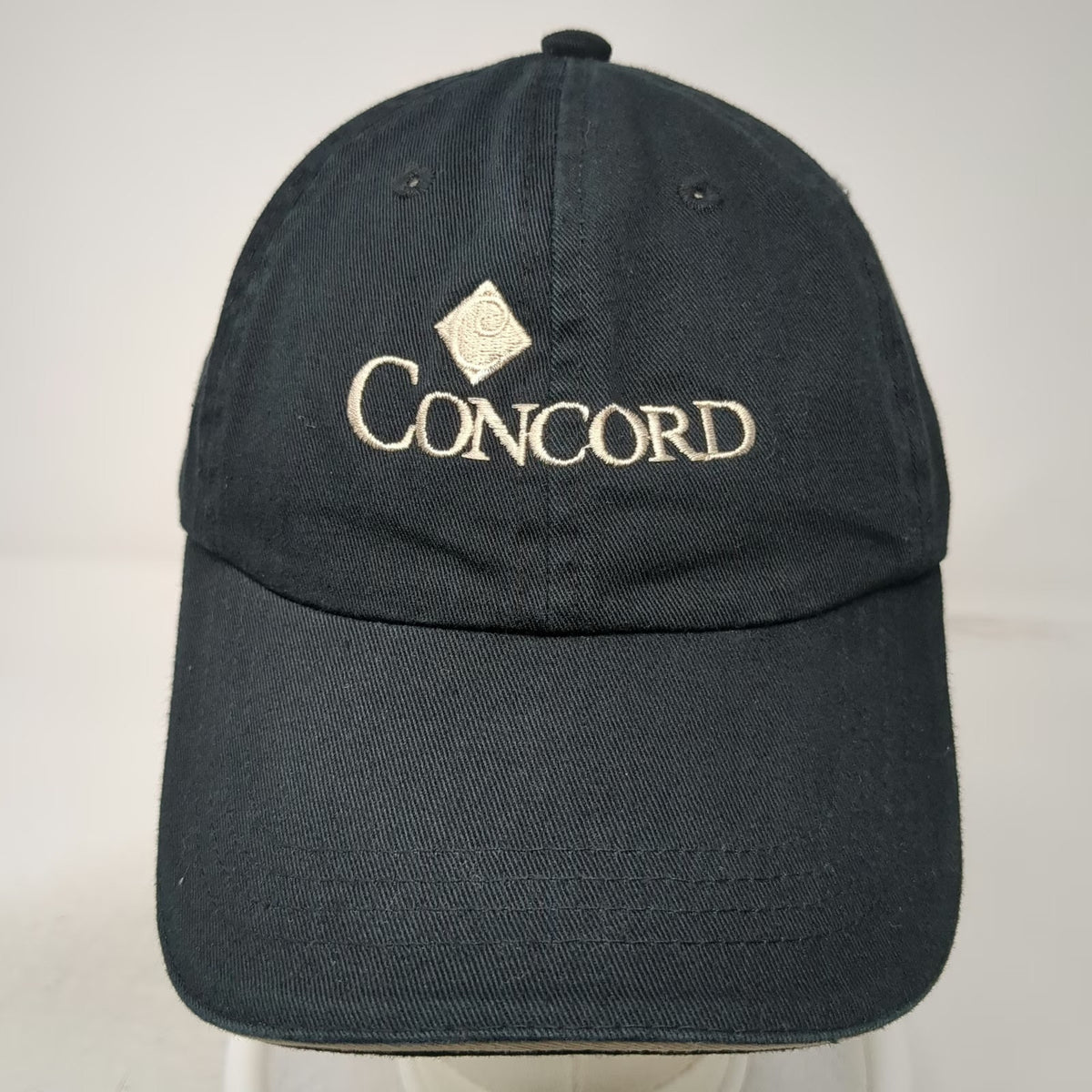 Port Authority Concord Anniversary Black Baseball Cap One Size Sandwich Brim Hat