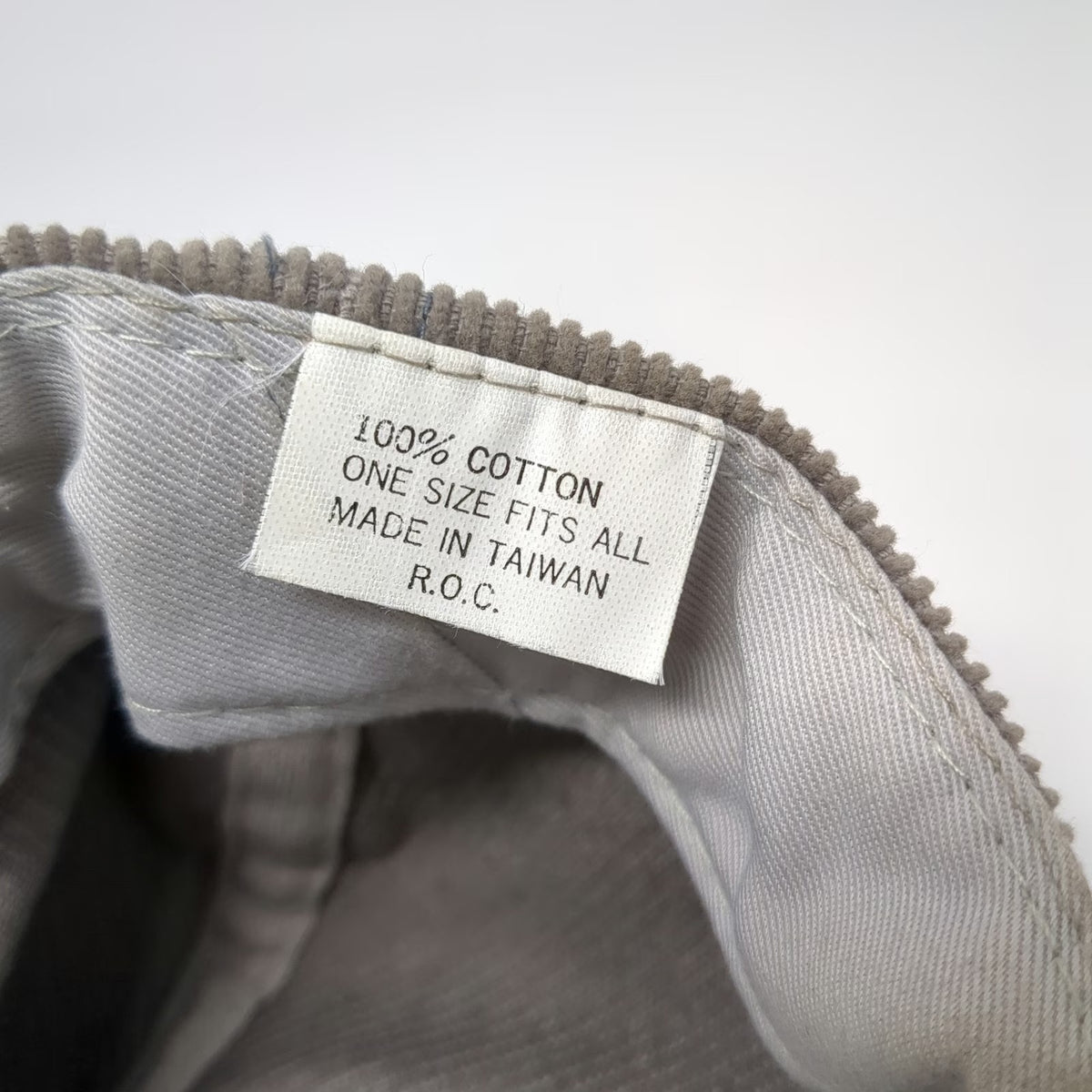 Natural Season 5 Panel Gray Hat One Size Olympic Games Corduroy Rope Snapback