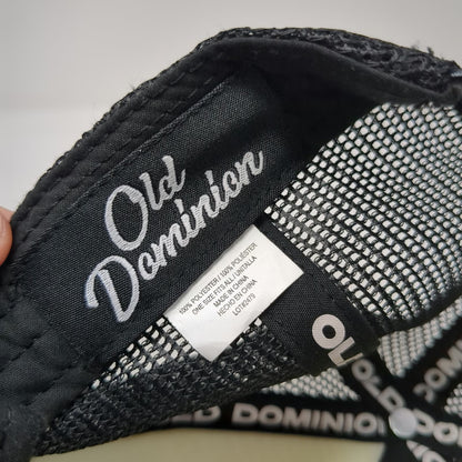 Old Dominion Trucker Hat Black One Size Mountain Graphic Foam Front Mesh Back
