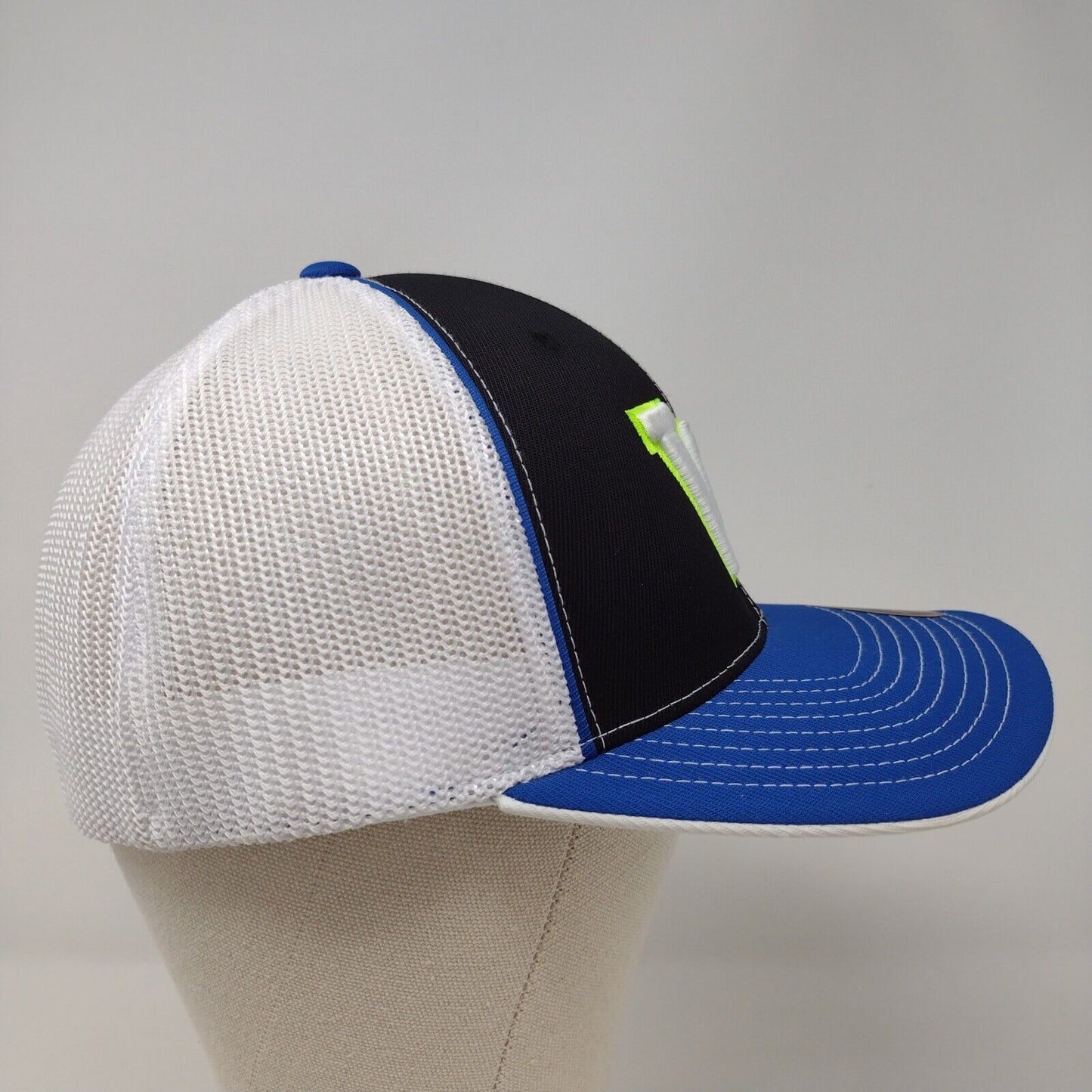 Letter W Fitted Mesh Back Trucker Hat Multi 7 3/8-8 Pacific Headwear