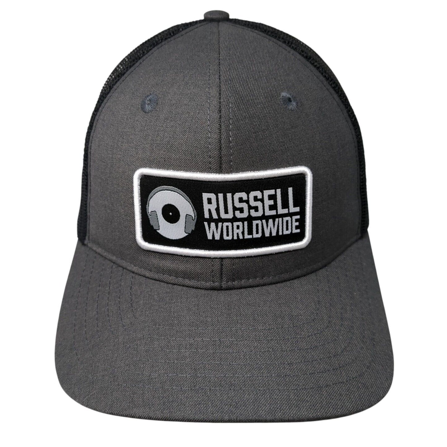 Russell Worldwide Snapback Trucker Hat Gray One Size Mesh Back The Boat Monkey