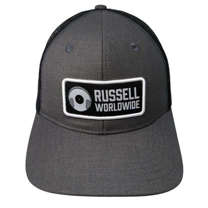 Russell Worldwide Snapback Trucker Hat Gray One Size Mesh Back The Boat Monkey