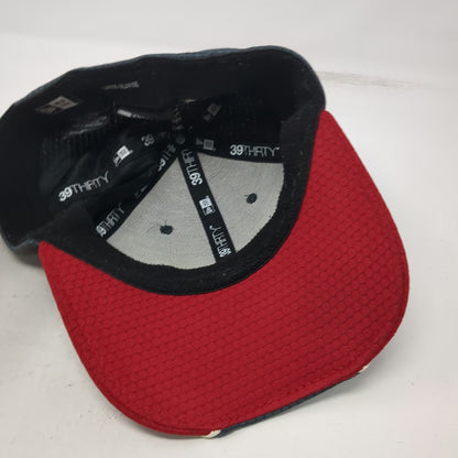 New Era Baseball Cap Gray Red White XL Power Engineers Honeycomb Fitted Hat
