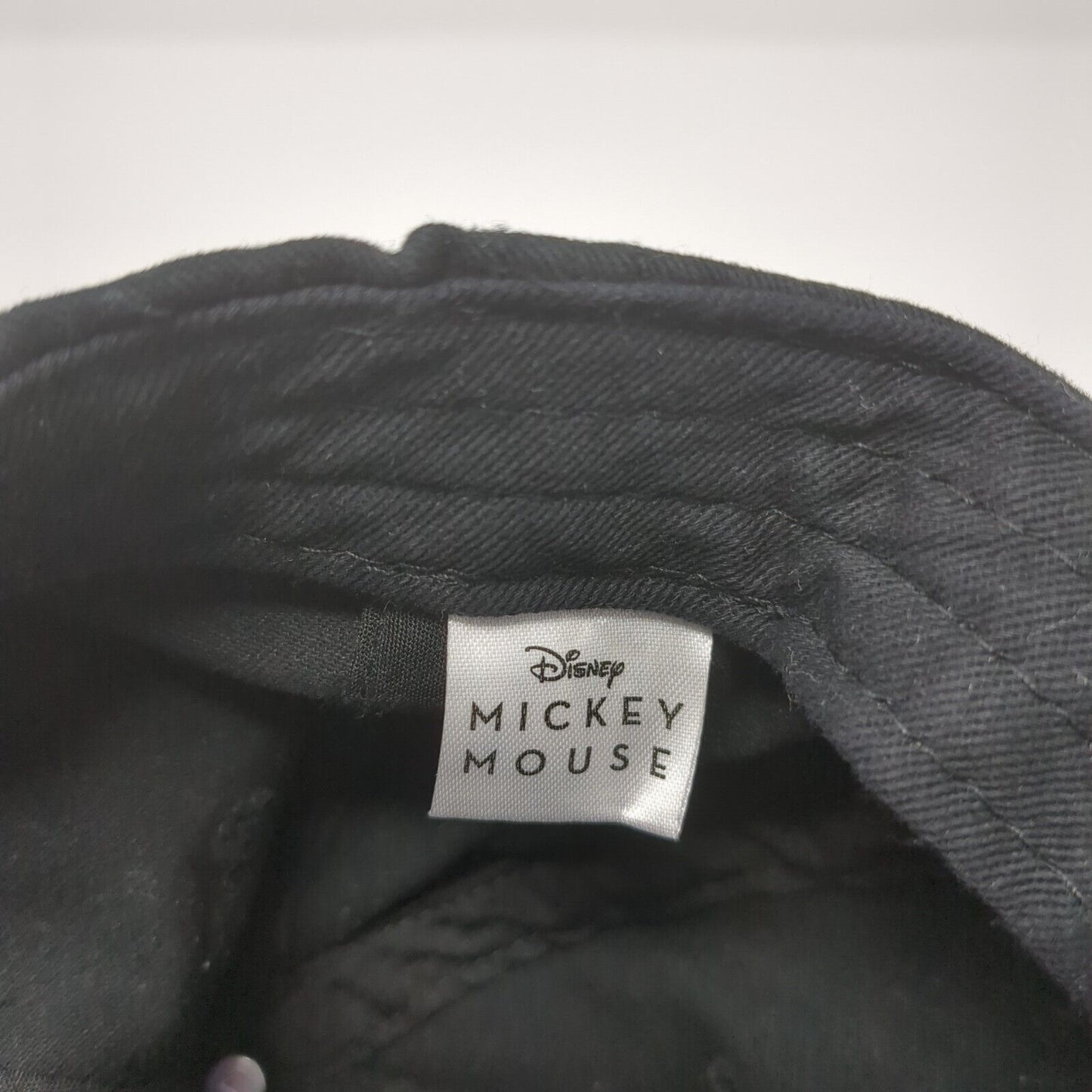 Disney Mickey Mouse Slideback Hat Black One Size Adjustable Embroidered