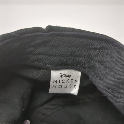 Disney Mickey Mouse Slideback Hat Black One Size Adjustable Embroidered