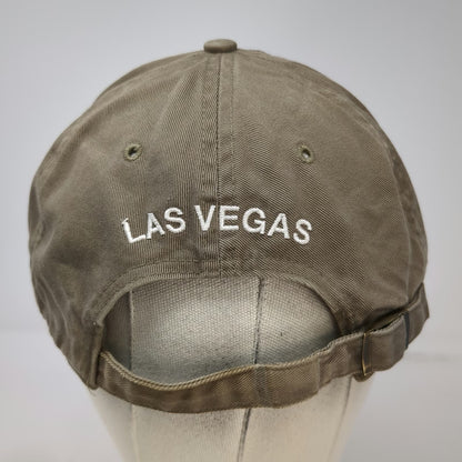 Coca-Cola Baseball Cap Brown White One Size Las Vegas Embroidered Hat Slideback