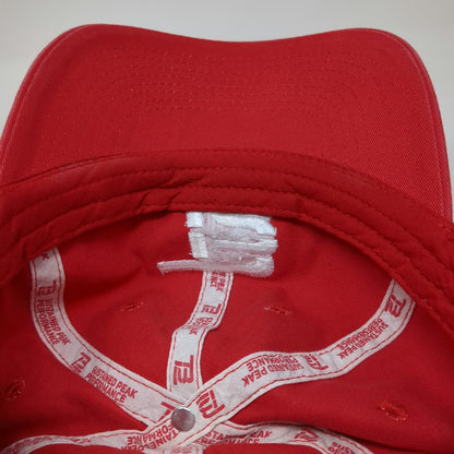 TB12 Baseball Cap Red One Size Tom Brady Sustained Peak Performance Logo Hat
