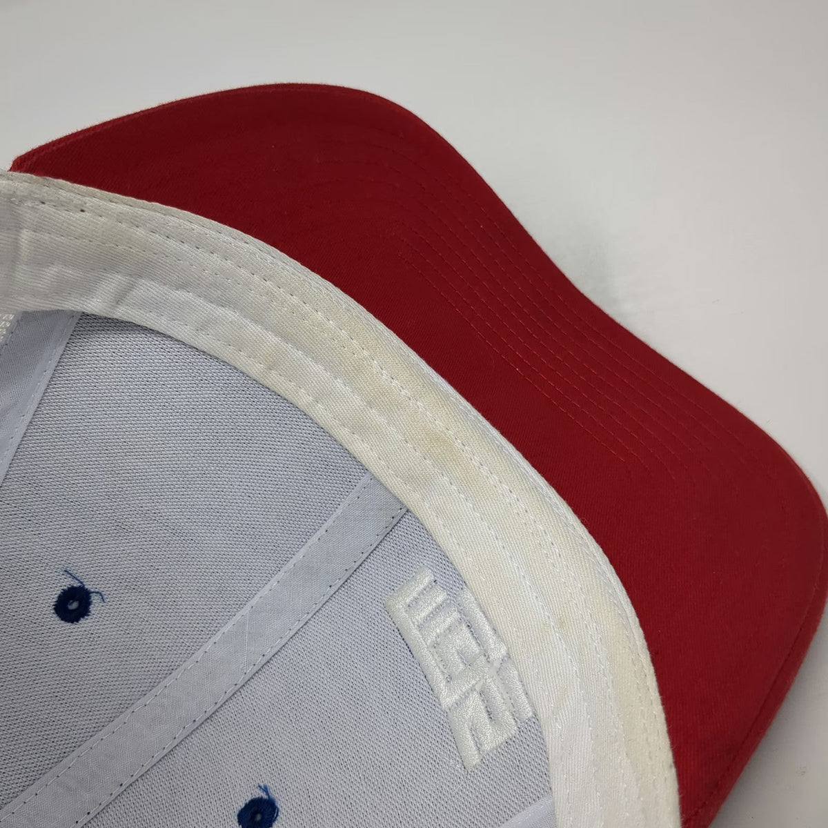Richardson Trucker Hat Blue Red White One Size Mesh Back MSF Logo US Flag