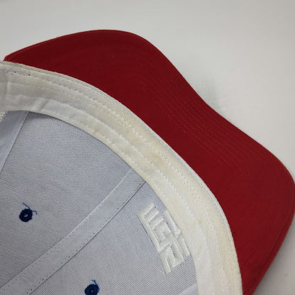 Richardson Trucker Hat Blue Red White One Size Mesh Back MSF Logo US Flag