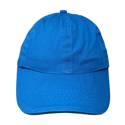 Unbranded Slideback Hat Blue One Size Solid Blank Adjustable 6 Panel