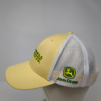 Campbell Tractor Co. Snapback Trucker Hat Yellow One Size Adjustable John Deere