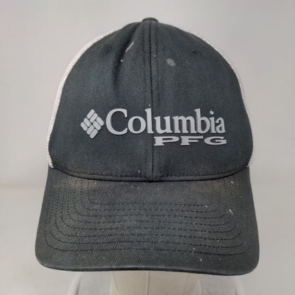 Columbia PFG Fitted Hat Black L/XL Mesh Back Lightweight Breathable 6 Panel