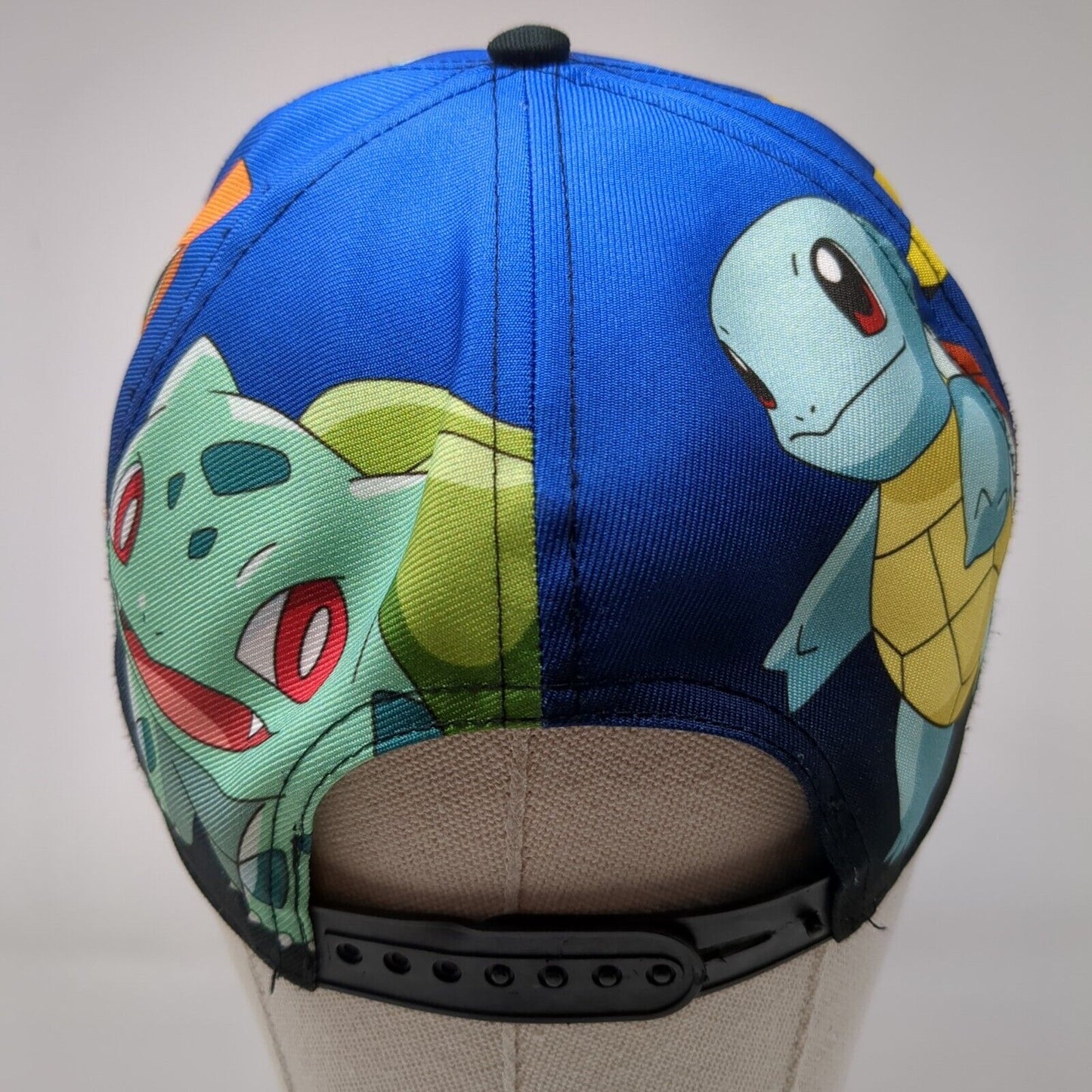 Pokemon 1st Gen Starters Pikachu Charmander Snapback Hat Youth OS Multicolor