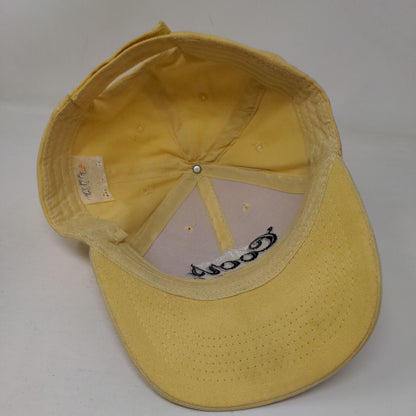 Coors Banquet Strapback Hat Yellow One Size Embroidered Adjustable