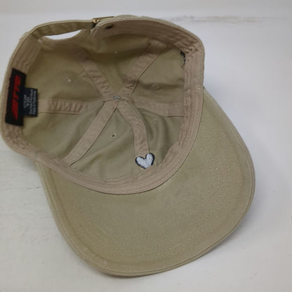 Otto Baseball Cap Beige One Size Heart Love Her But Leave Wild Embroidered Hat