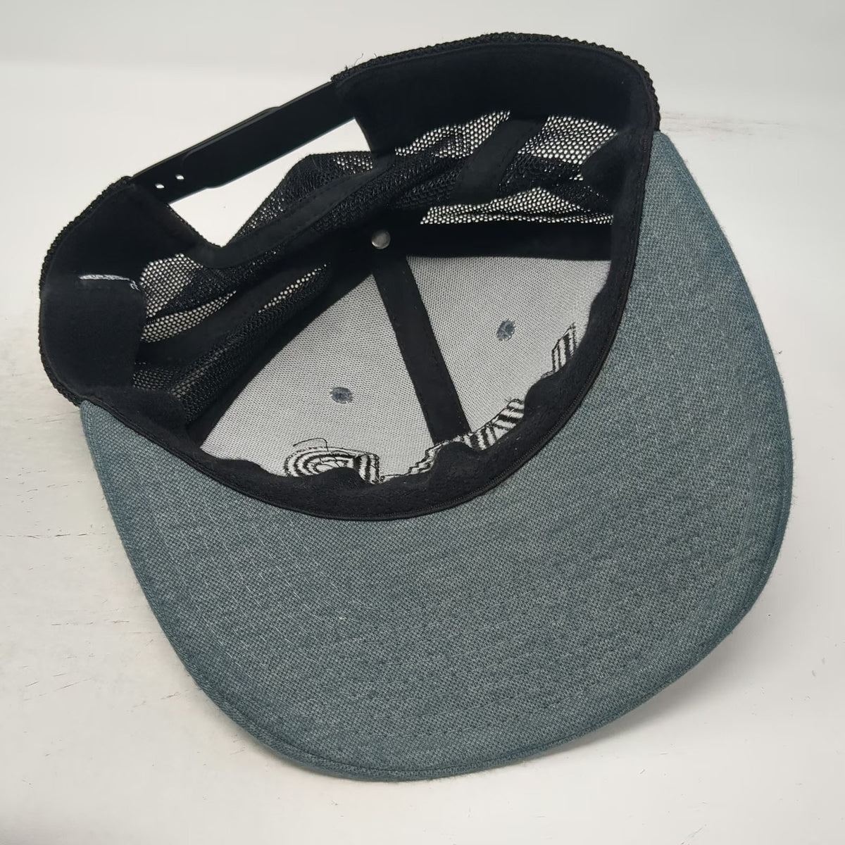 Perrine Man Press Trucker Hat Gray One Size Black Mesh Snapback Idaho Wild Hat